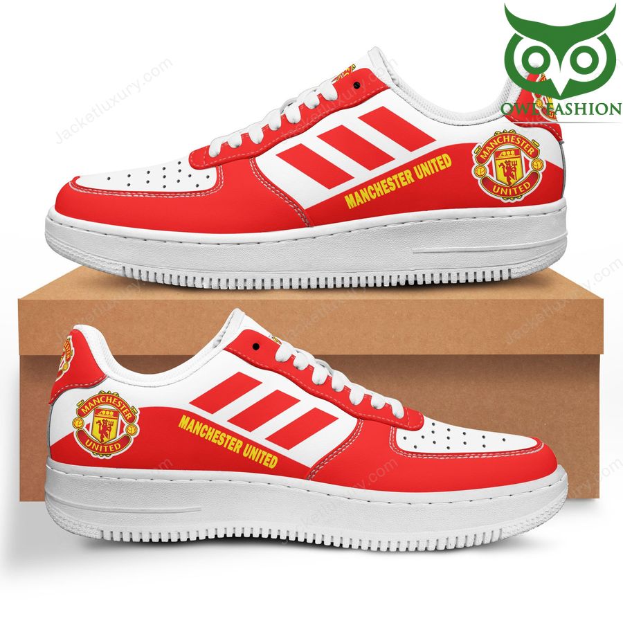 55 Manchester United siganture logo red NAF Shoes