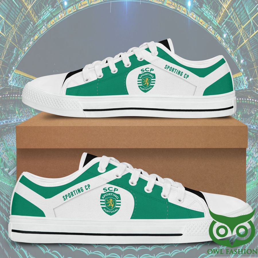 29 Sporting CP Black White Low Top Shoes For Fans