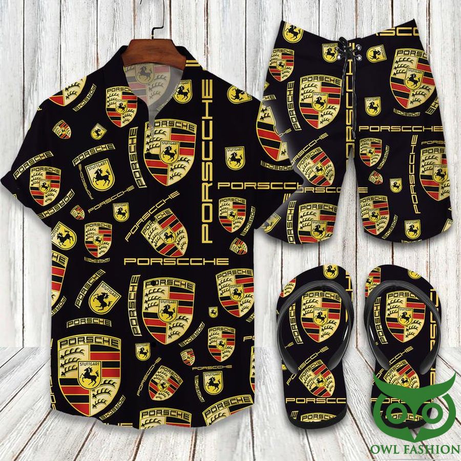 150 Porches with Logo Hawaiian Outfit Combo Flip Flops