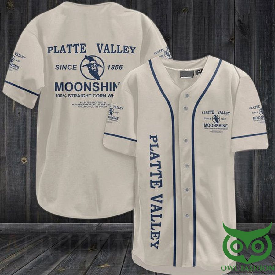 18 Vintage Platte Valley Corn Whiskey Baseball Jersey