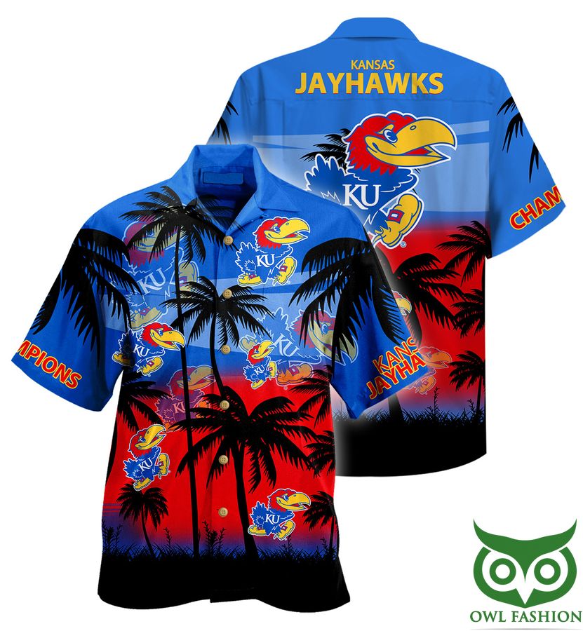 11 Kansas Jayhawks NCAA Coconut Hawaiian Shirt