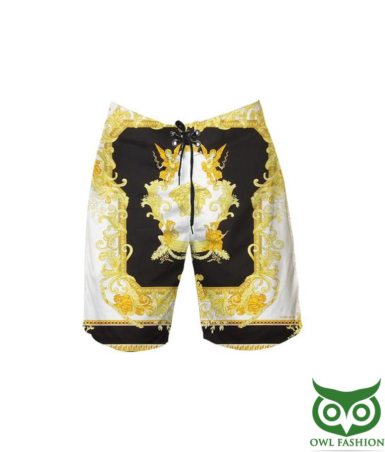 20 Versace Barocco Hawaiian Outfit Combo Flip Flops