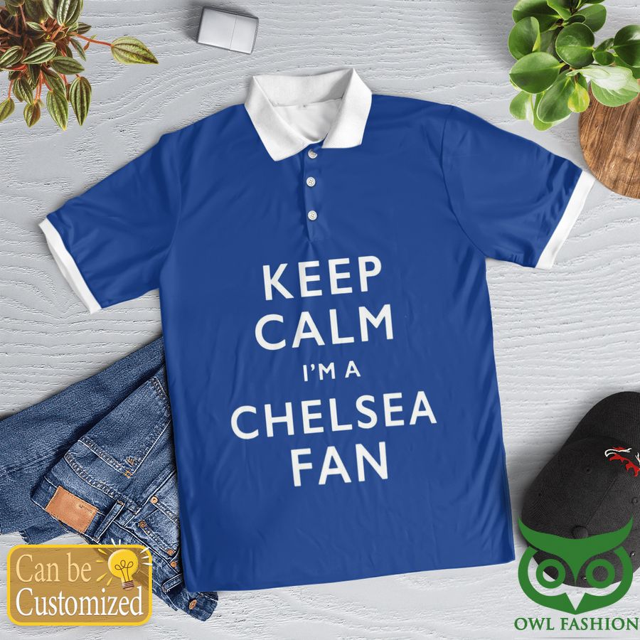 169 Custom Name Chelsea Football Club 2022 Blue Polo Shirt
