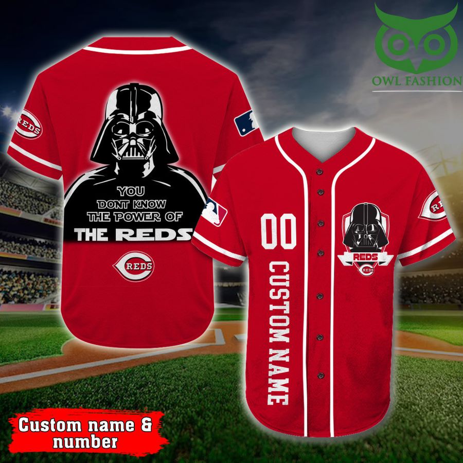 78 Cincinnati Reds Baseball Jersey Darth Vader Star Wars MLB Custom Name Number