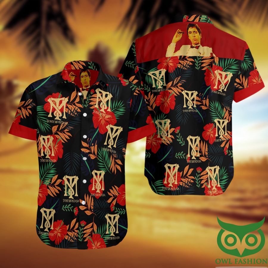 20 Tony Montana Short Sleeve Hawaiian Shirt