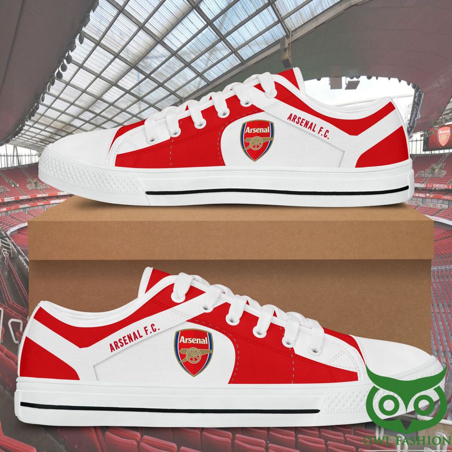 41 Arsenal F.C. Black White Low Top Shoes For Fans