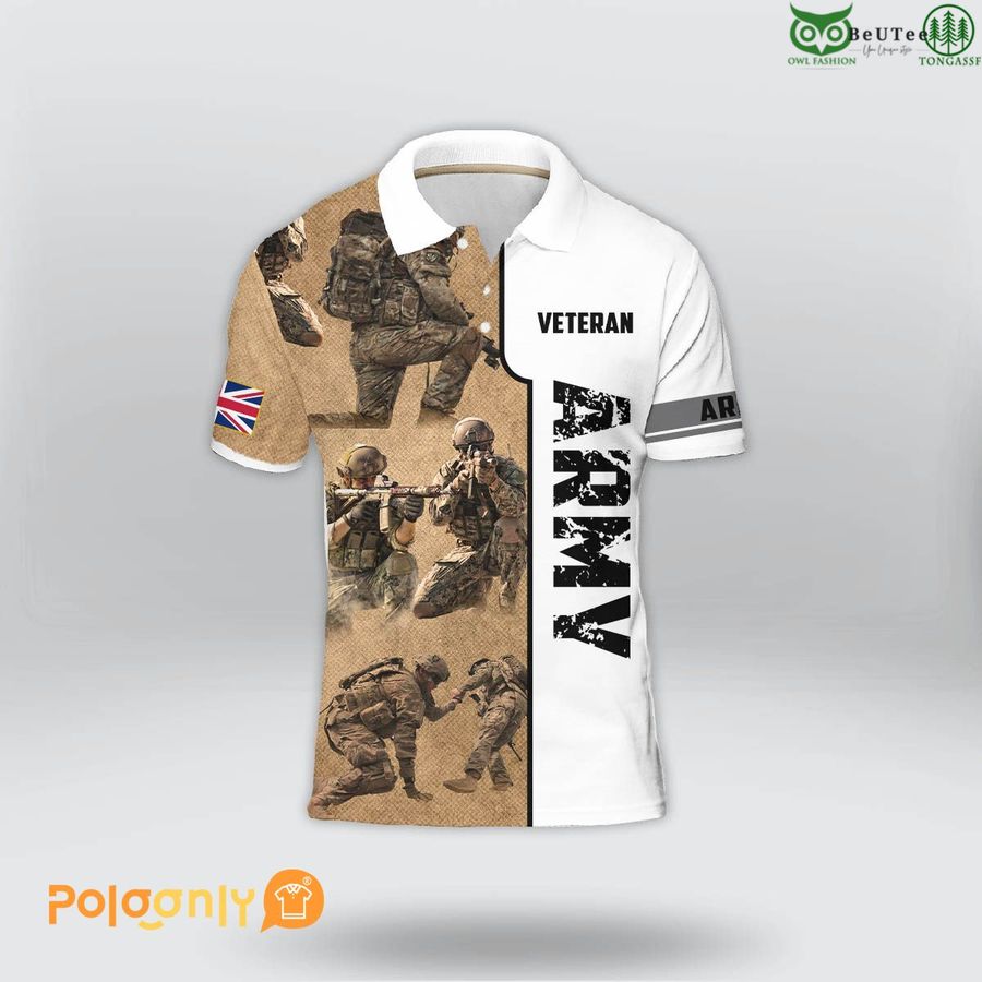 20 UK Veteran memory design Polo Shirt