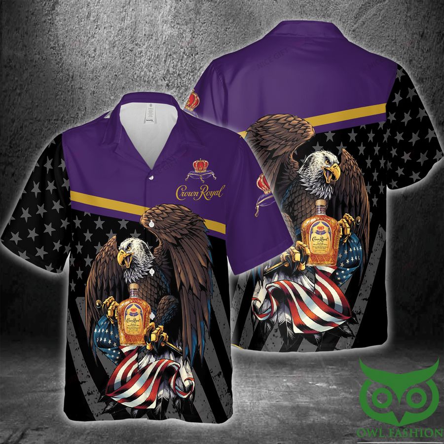 Crown Royal America Flag Eagle Hawaii 3D Shirt