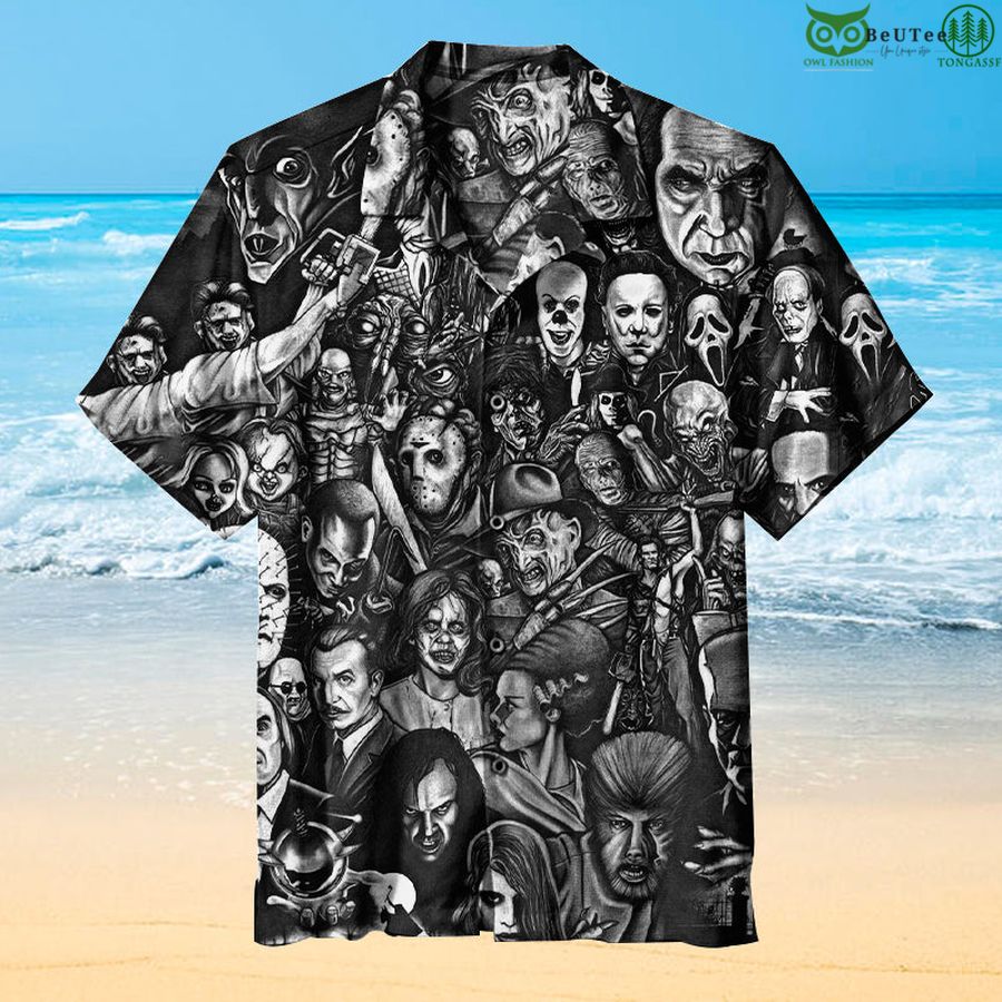 Horror Icon Collage Universal Hawaiian Shirt