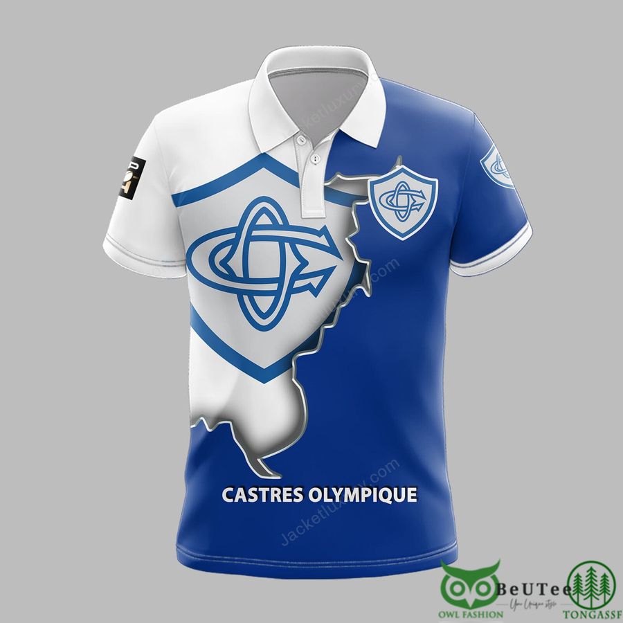 Castres Olympique Top 14 3D Printed Polo Tshirt Hoodie