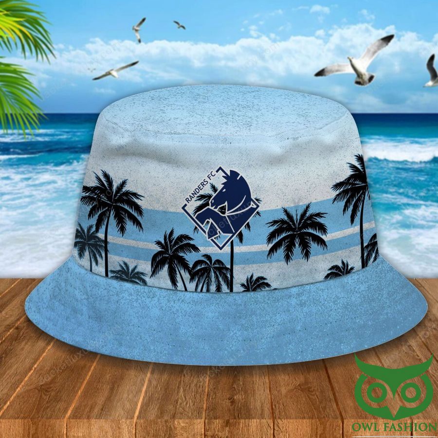 Randers FC Palm Tree Light Blue Bucket Hat
