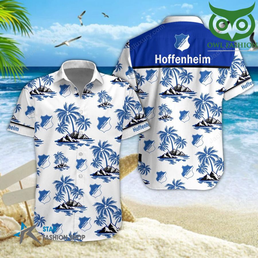 TSG Hoffenheim palm trees on the beach 3D aloha Hawaiian shirt