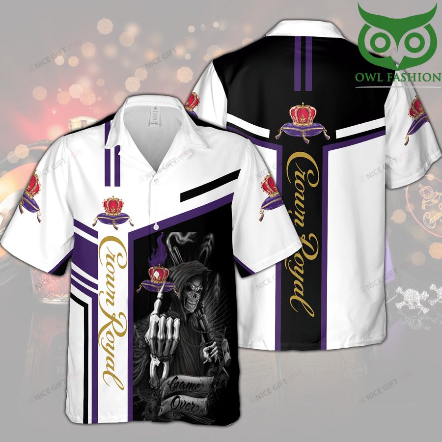 13 Crown Royal whiskey love American feeling 3D Hawaiian shirt for summer 1