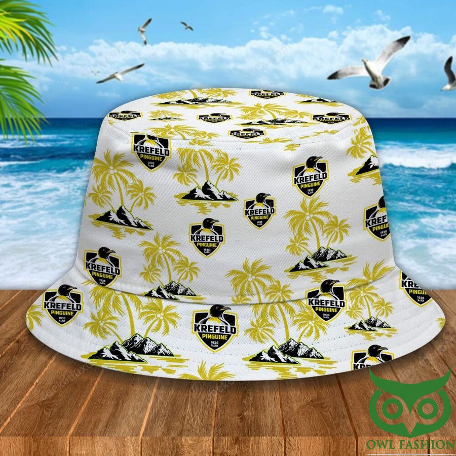 Krefeld Pinguine Yellow Palm Tree Bucket Hat