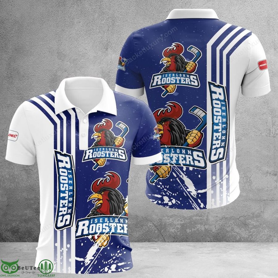 132 Iserlohn Roosters Champion Hockey league 3D Full printed Polo Hoodie T Shirt