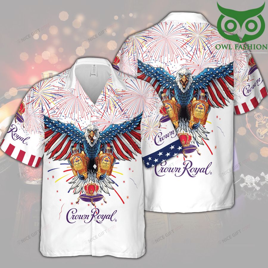 14 Crown Royal American feeling 3D Hawaiian shirt for summer 1