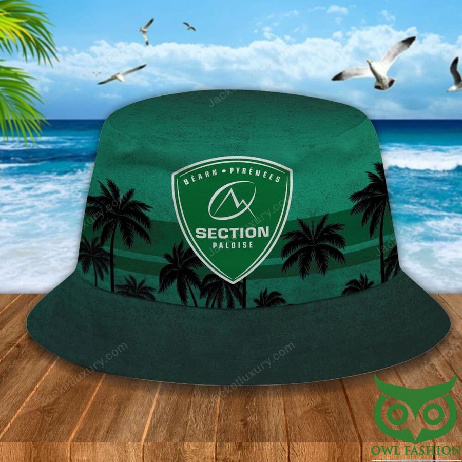 Section Paloise Palm Tree Green Bucket Hat