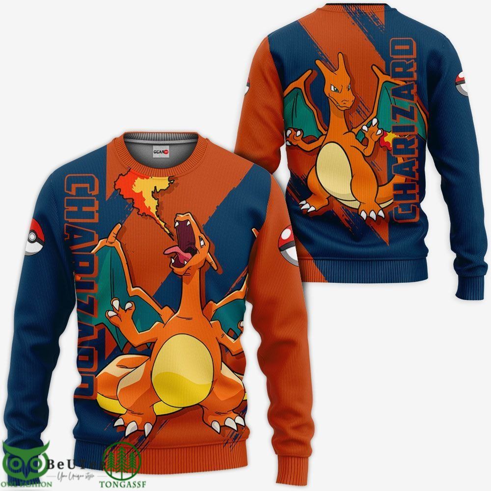 Charizard Hoodie Pokemon Anime Ugly Sweater