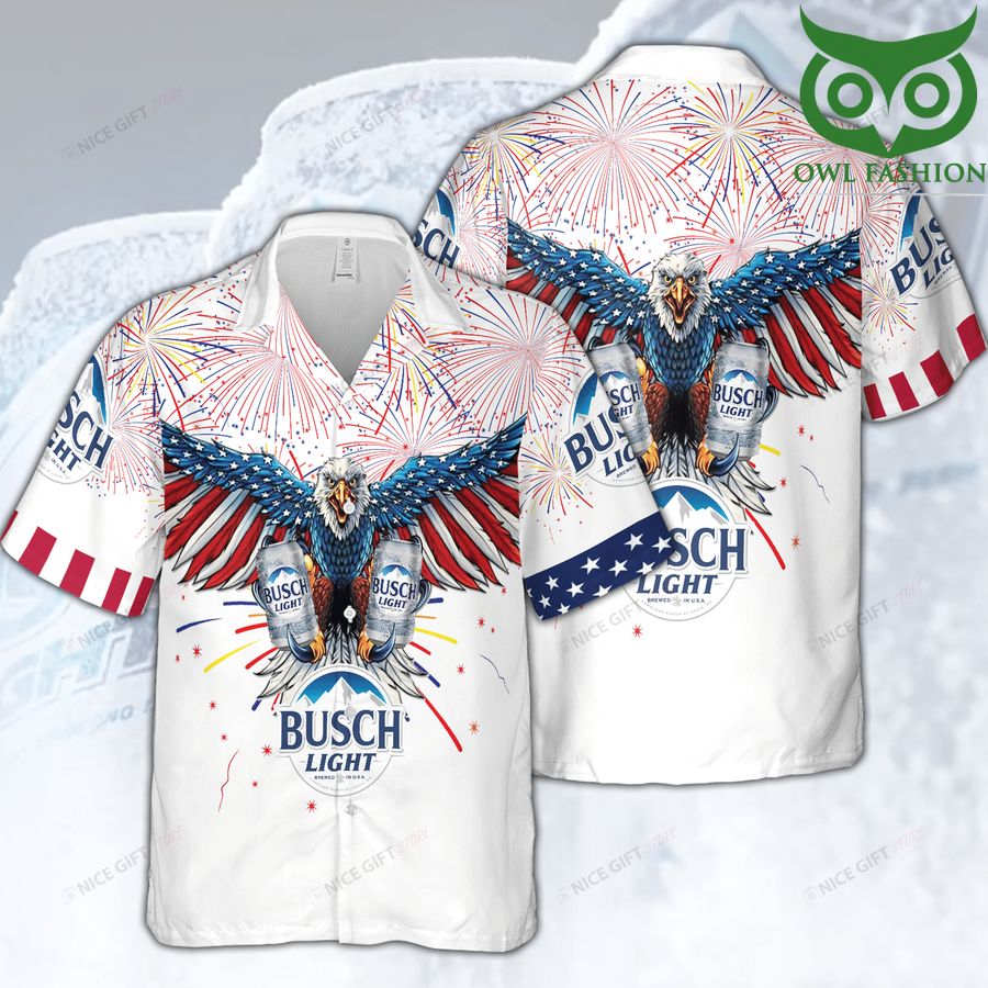 17 Busch Light American feeling 3D Hawaiian shirt for summer 1