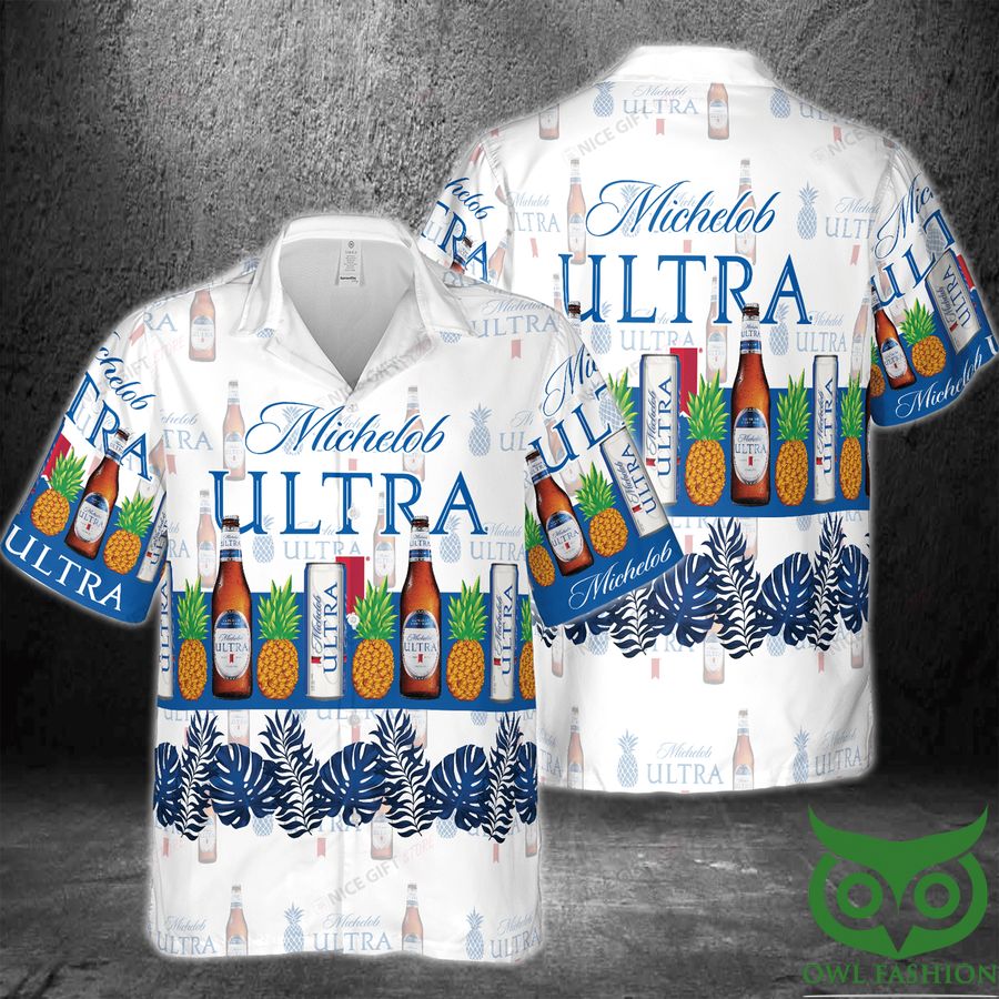 Michelob ULTRA Pineapple Blue Leaf Hawaii 3D Shirt