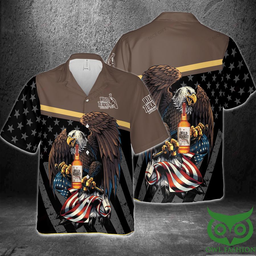 Wild Turkey America Flag Eagle Hawaii 3D Shirt