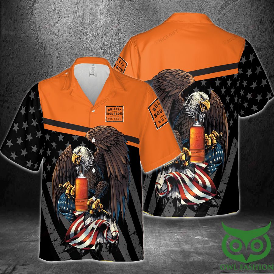 Bulleit Bourbon America Flag Eagle Hawaii 3D Shirt