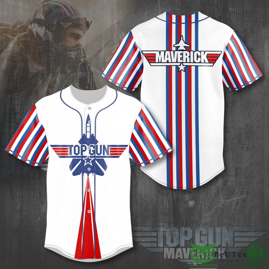 Top Gun Maverick Tom Cruise 3D Baseball Jersey Shirt