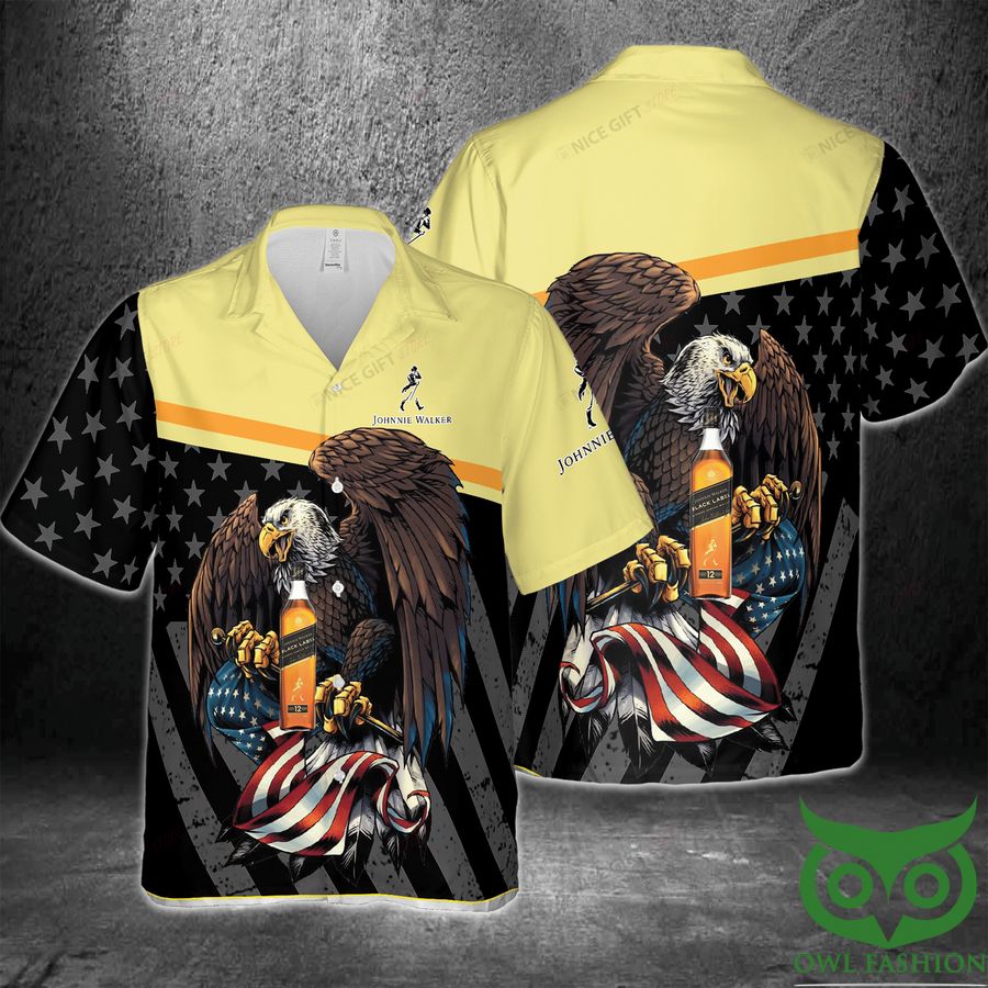 21 Johnnie Walker America Flag Eagle Hawaii 3D Shirt