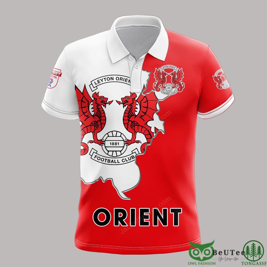 21 Leyton Orient Red White EFL League Two 3D Printed Polo Tshirt Hoodie