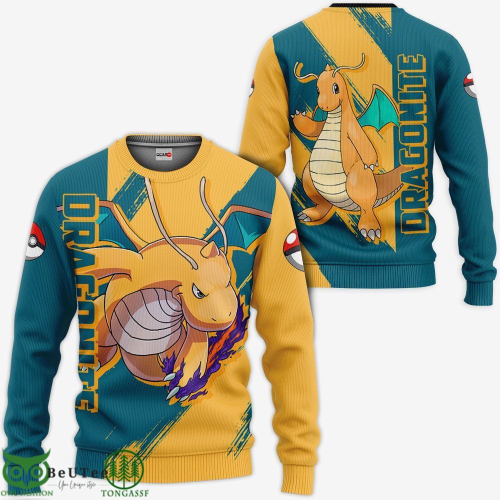 Pokemon Dragonite Hoodie Shirt Anime Ugly Sweater