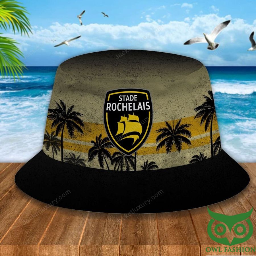 Stade Rochelais Palm Tree Black Yellow Bucket Hat