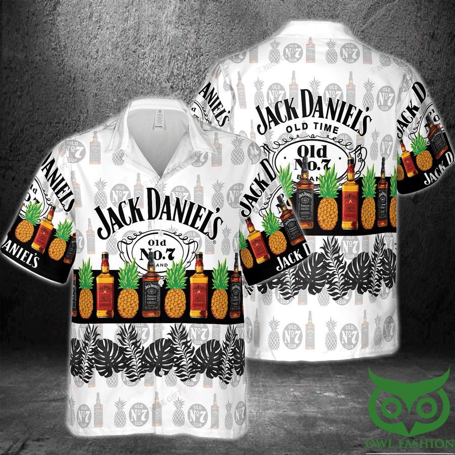 Jack Daniel's Pineapple Black Leaf Hawaii 3D Shirt