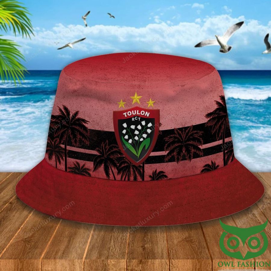 RC Toulonnais Palm Tree Red Bucket Hat