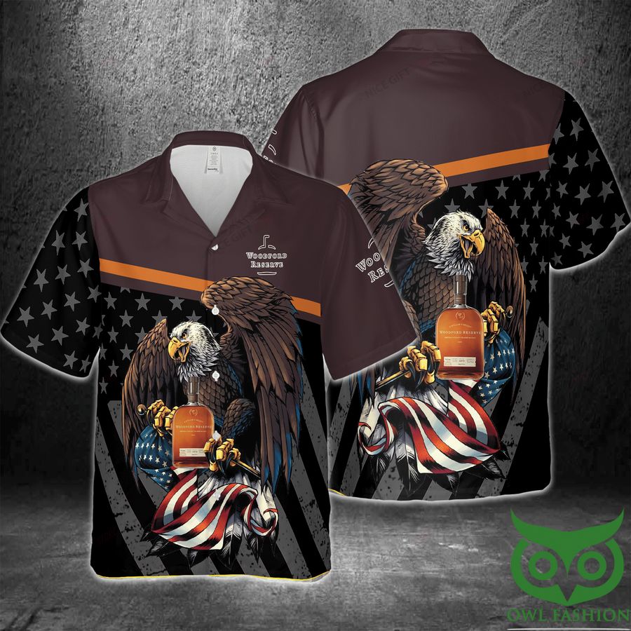 Woodford Reserve America Flag Eagle Hawaii 3D Shirt