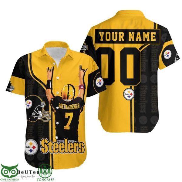 7 Ben Roethlisberger Pittsburgh Steelers Nfl Hawaiian Shirt Great Player Custom