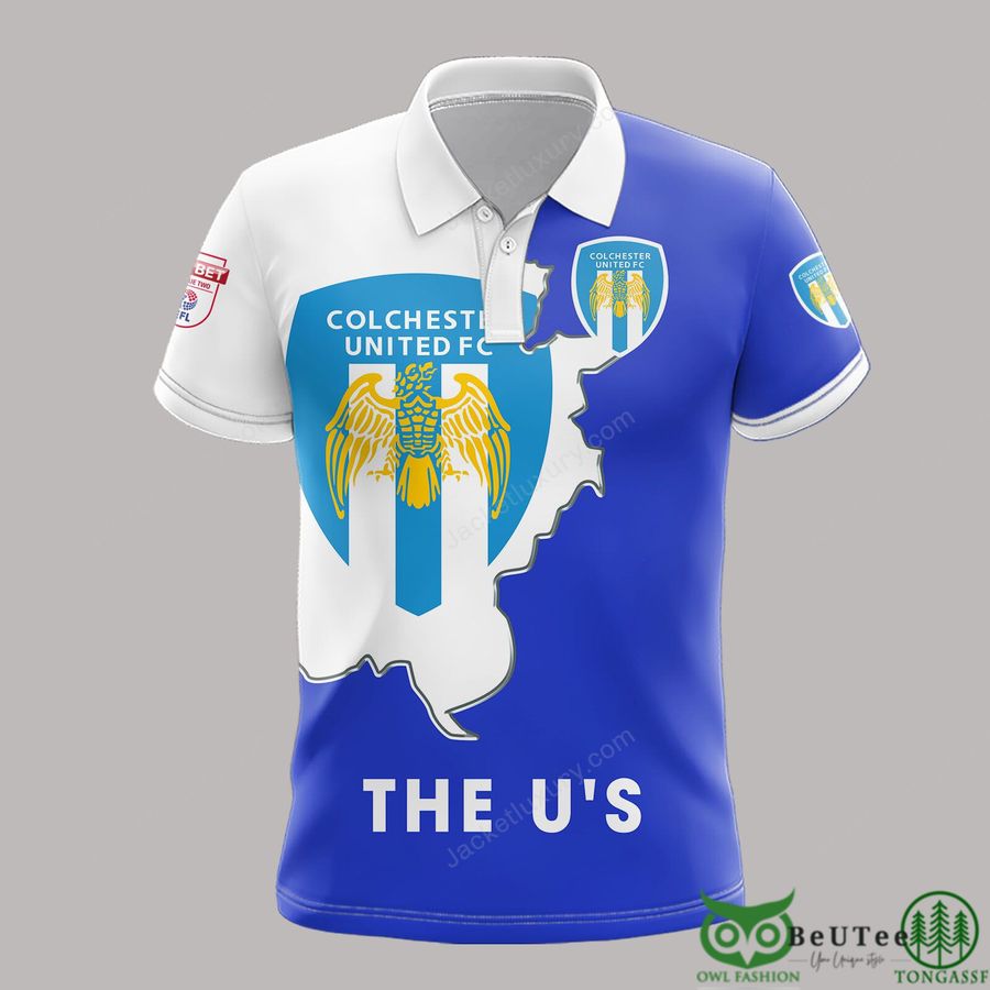 Colchester United EFL League Two 3D Printed Polo Tshirt Hoodie
