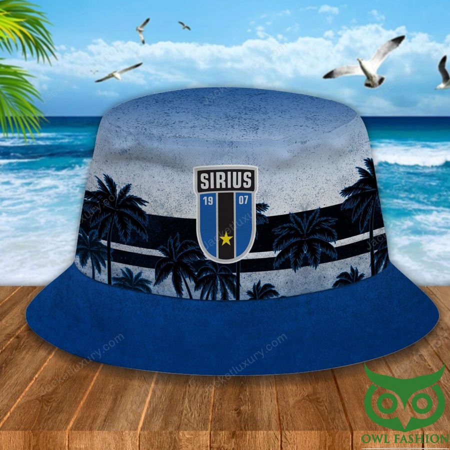 IK Sirius Fotboll Palm Tree Blue Bucket Hat