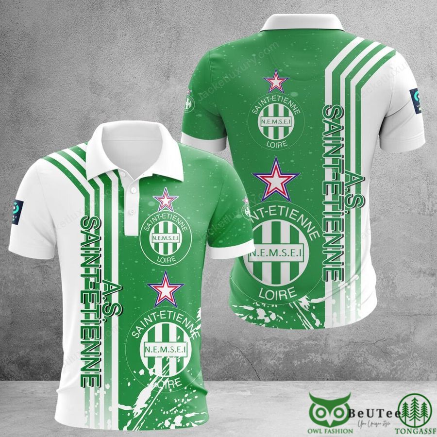 AS Saint-Étienne Ligue 2 3D Printed Polo Tshirt Hoodie