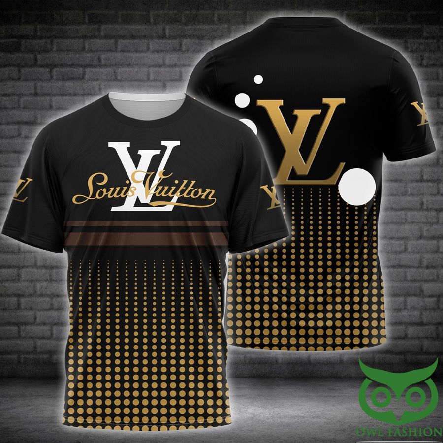 Louis Vuitton Black Yellow Dots US T-Shirt