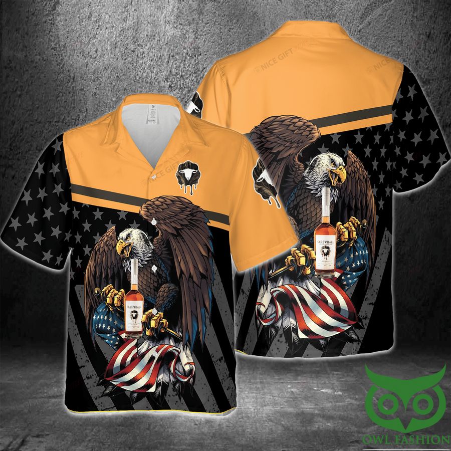Skrewball America Flag Eagle Hawaii 3D Shirt