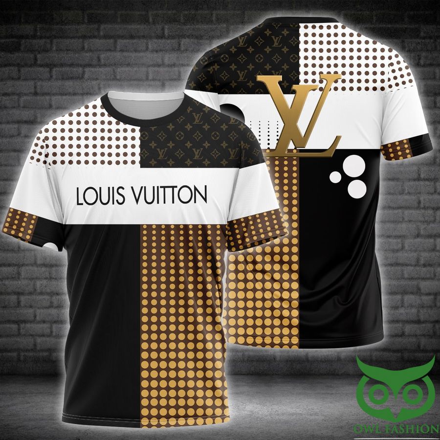 Louis Vuitton White with Yellow Pattern US T-Shirt