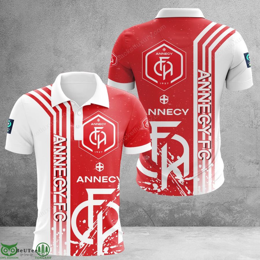 262 Annecy FC Ligue 2 3D Full printed Polo Hoodie T Shirt