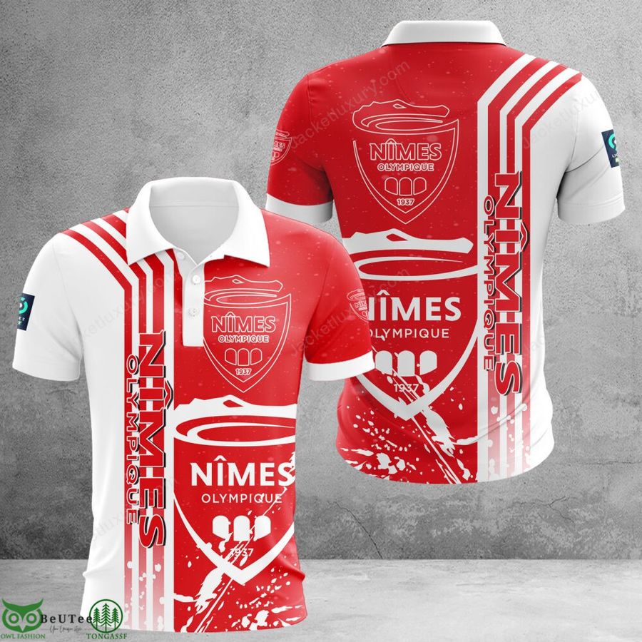 Nimes Olympique Ligue 2 3D Full printed Polo Hoodie T-Shirt