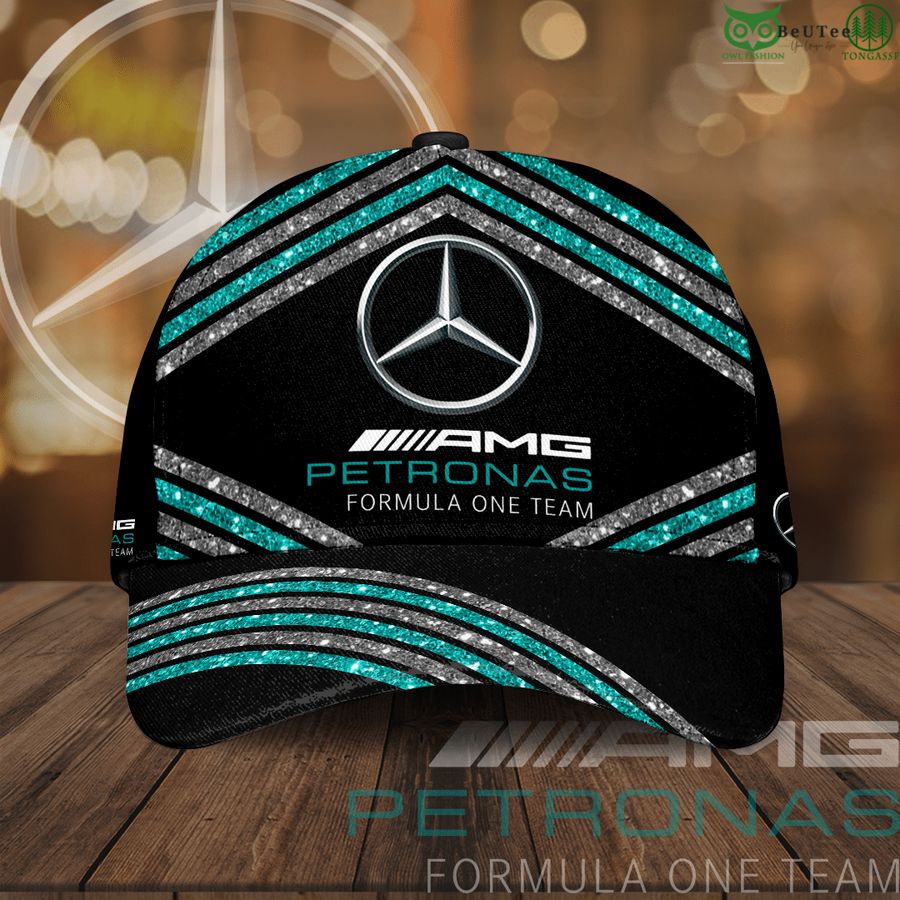 Mercedes Petronas glitter turquoise Classic Cap