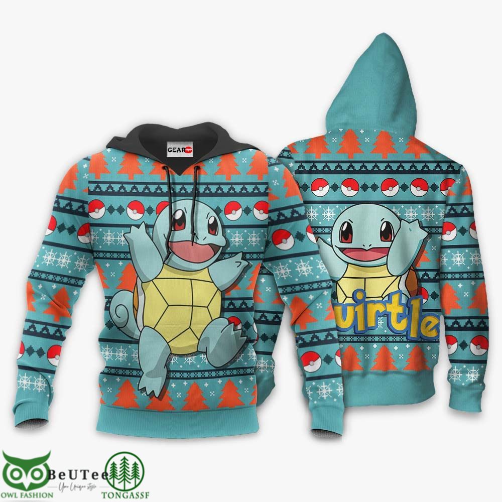Squirtle Anime Pokemon Hoodie Xmas Gifts Ugly Sweater