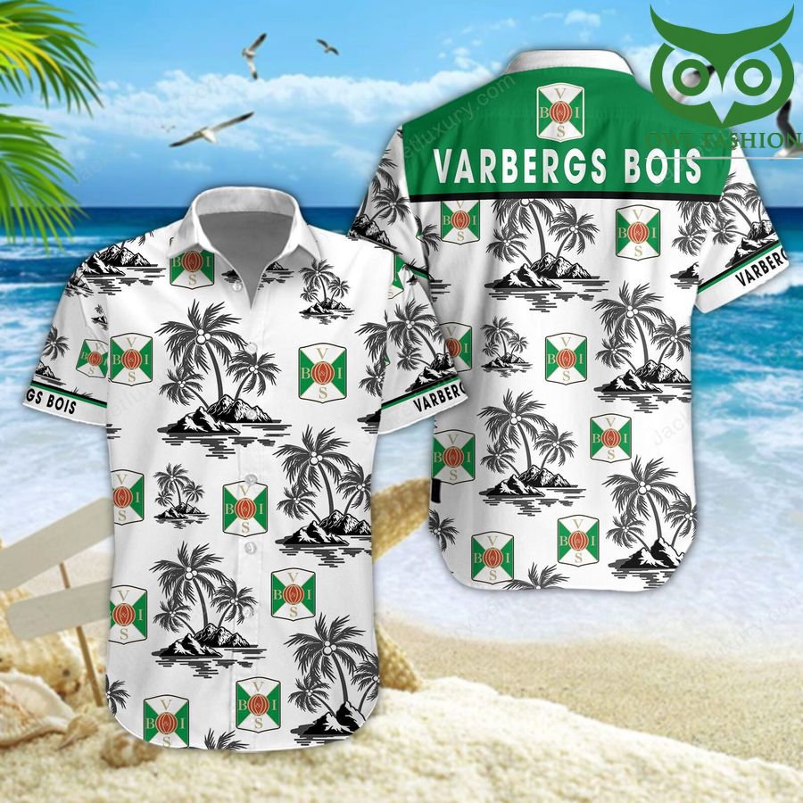Varbergs BoIS FC palm trees on the beach 3D aloha Hawaiian shirt