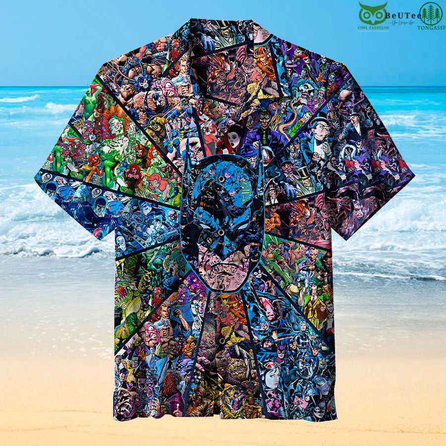 Batman Face and Characters Hawaiian Shirt