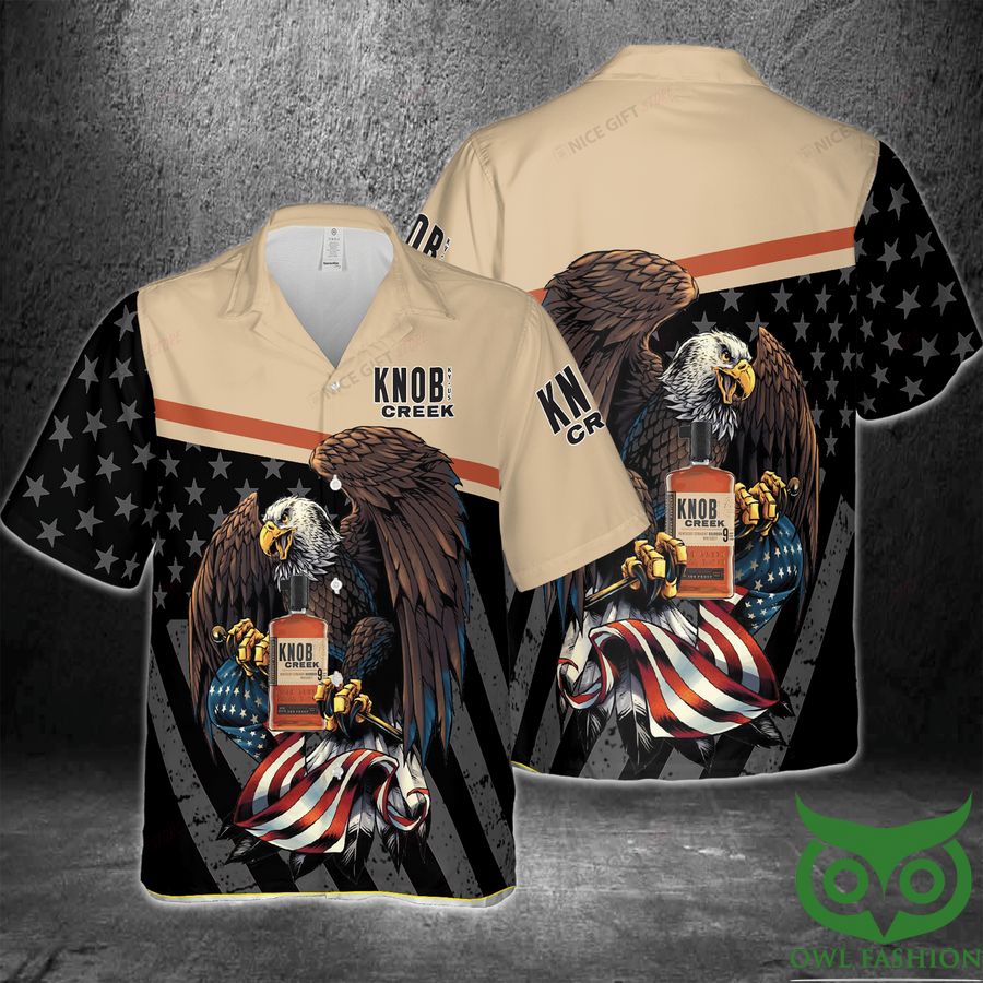 Knob Creek America Flag Eagle Hawaii 3D Shirt