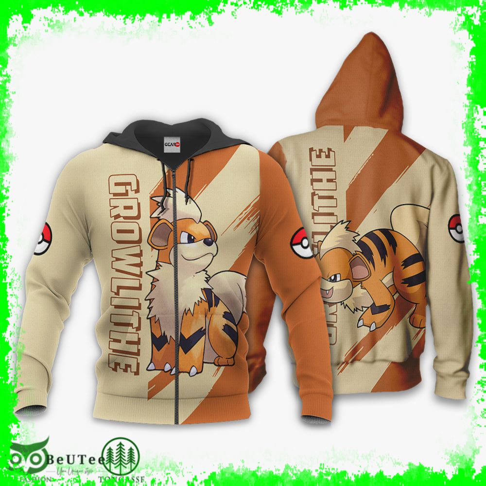 30 Growlithe Hoodie Pokemon Anime Light Style Ugly Sweater