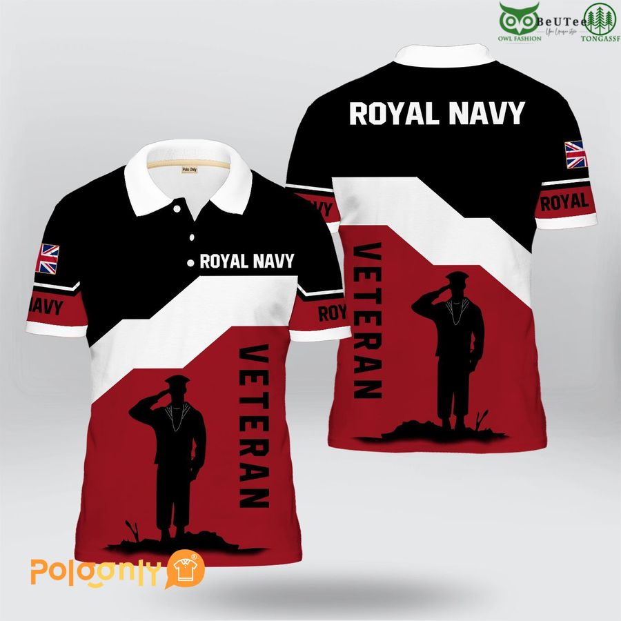 77 Royal Navy Veteran Remembrance Day Polo Shirt